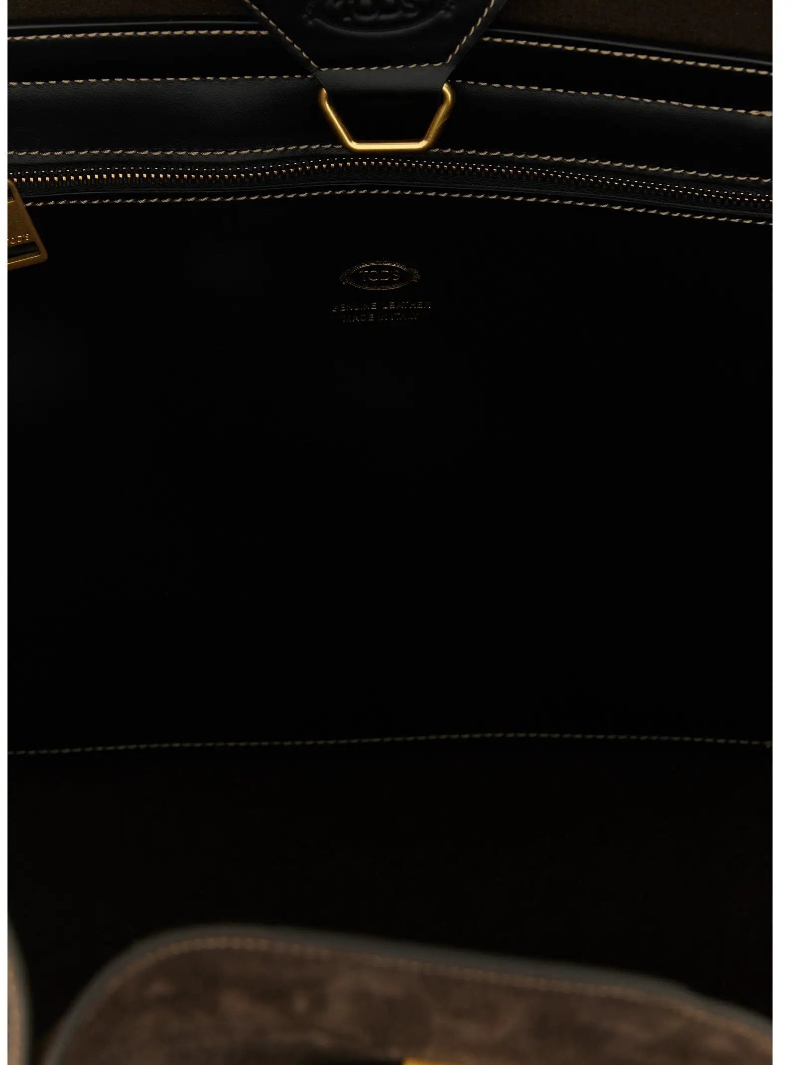 Sac cabas Tod's en veau marron