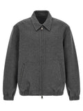 GIORGIO BRATO Gray Wool Full-Length Jacket