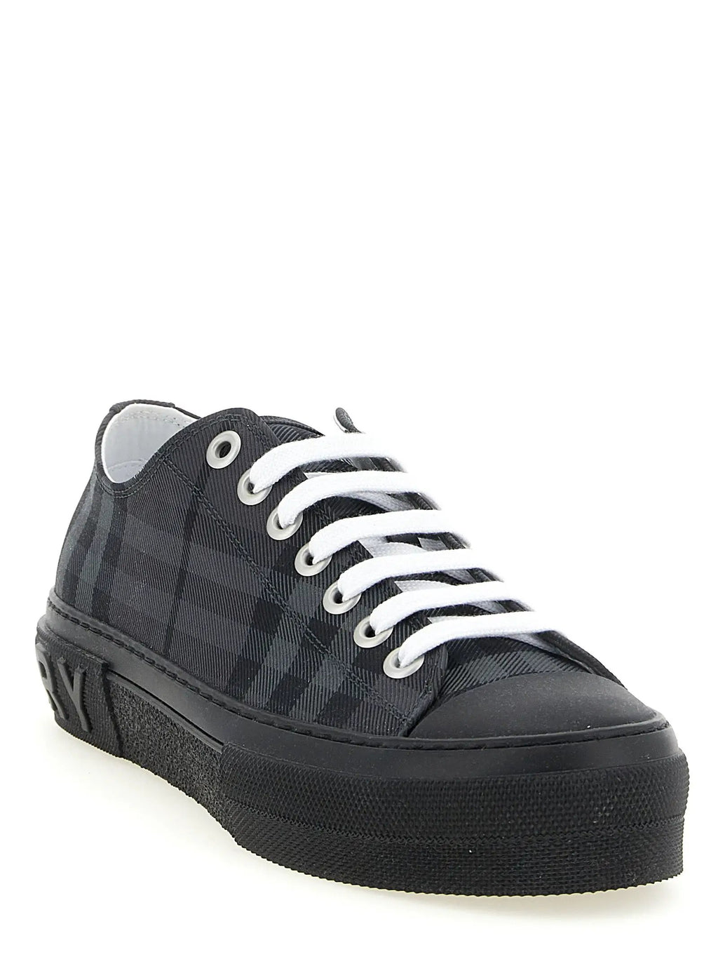 Burberry Gray Polyamide Low Top Sneakers