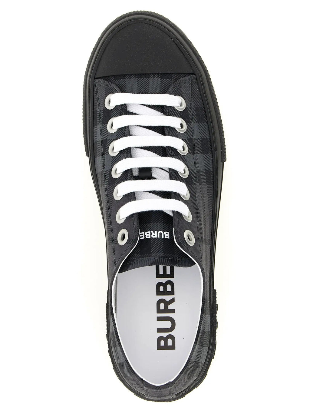 Burberry Gray Polyamide Low Top Sneakers