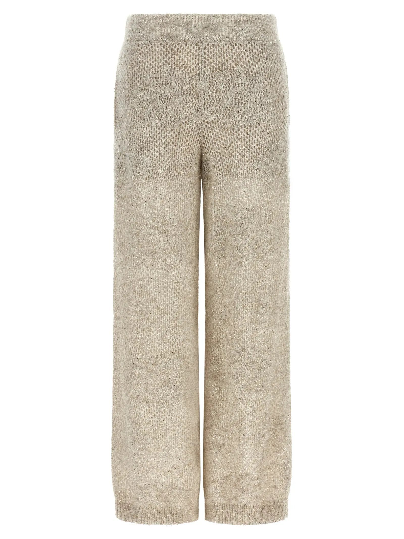 Brunello Cucinelli Beige Nylon Casual Pants