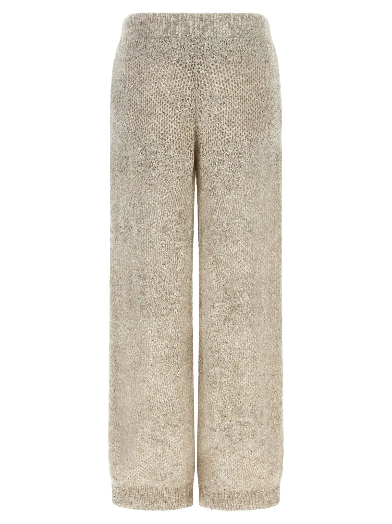 Brunello Cucinelli Beige Nylon Casual Pants