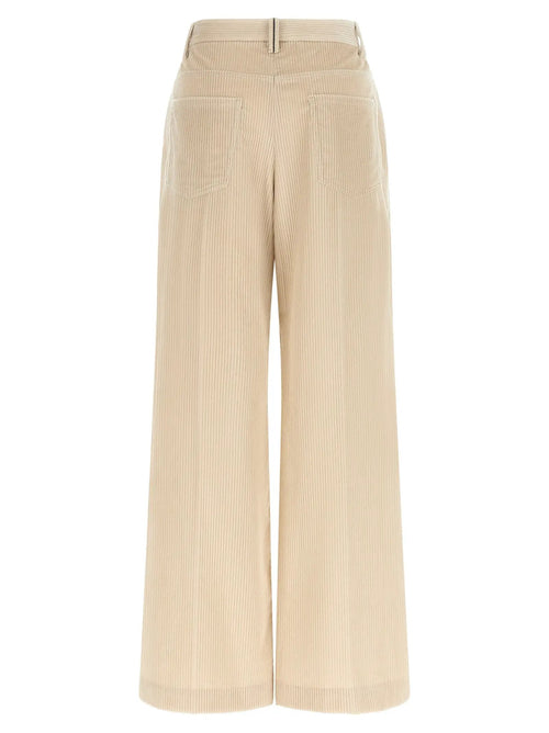 Brunello Cucinelli Pantalon décontracté en coton beige