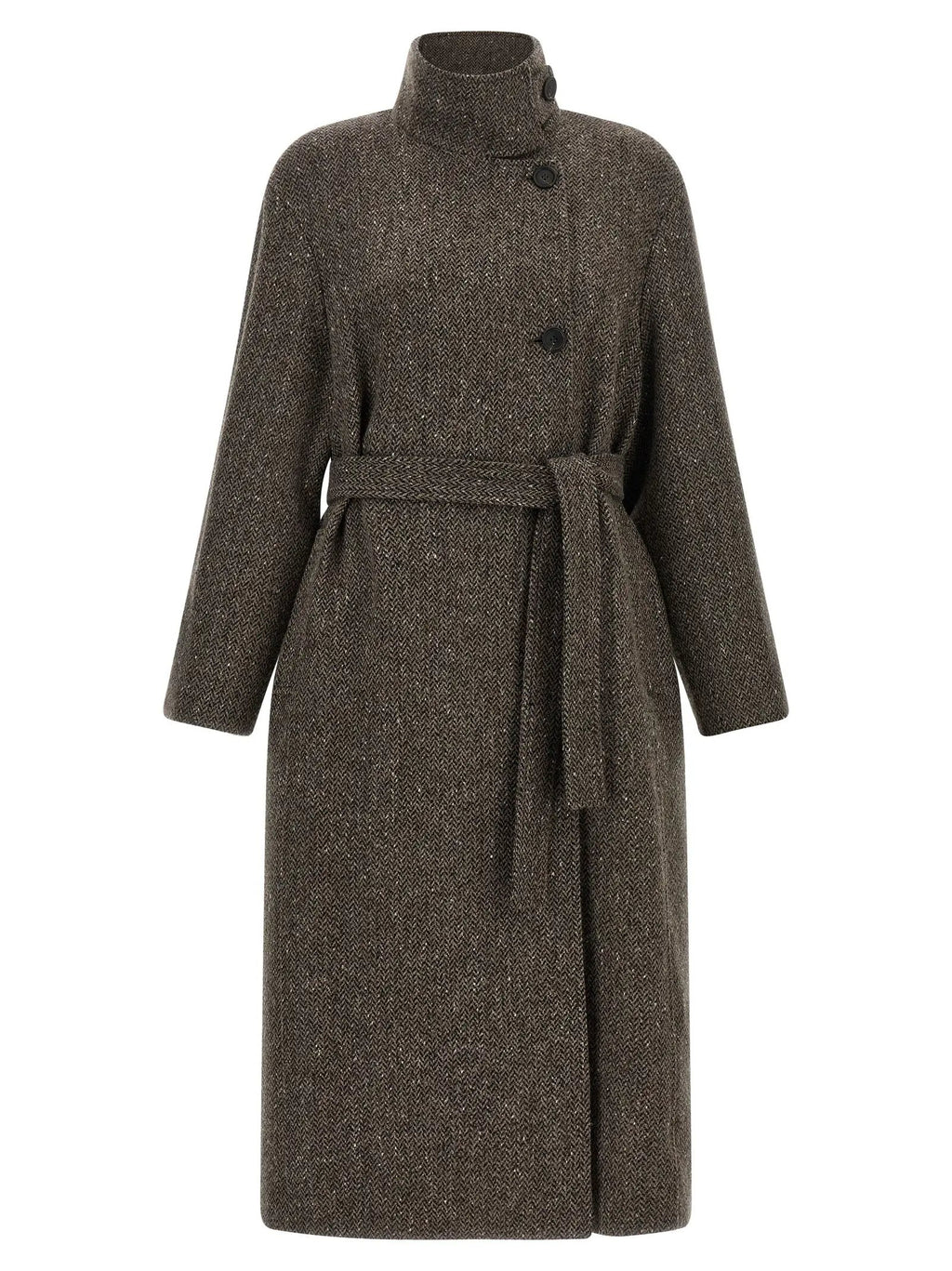 Manteau Brunello Cucinelli en Laine Vierge Marron