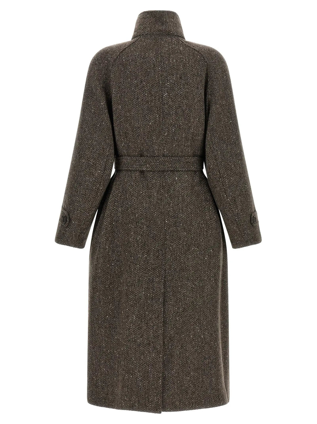 Manteau Brunello Cucinelli en Laine Vierge Marron