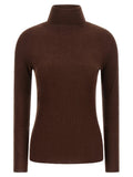 Fabiana Filippi Brown Virgin Wool Cardigan