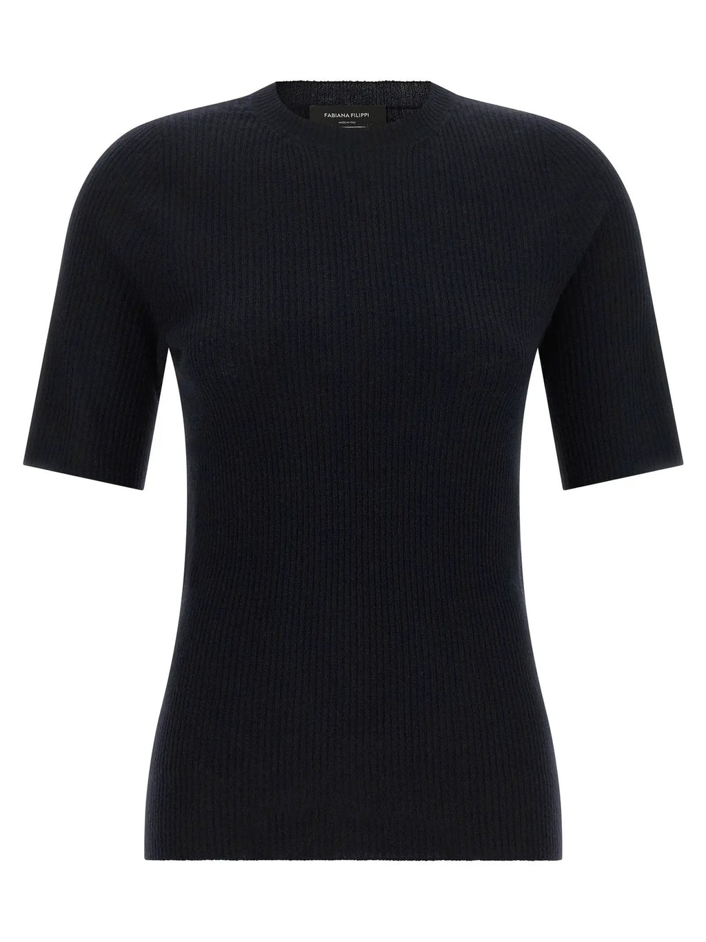 Fabiana Filippi Blue Virgin Wool T-Shirt