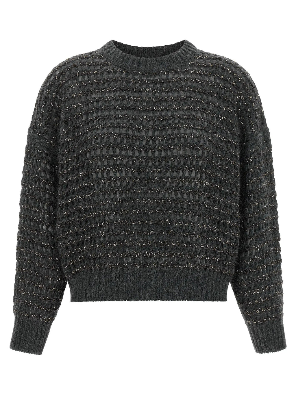 Brunello Cucinelli Gray Elastane Cardigan