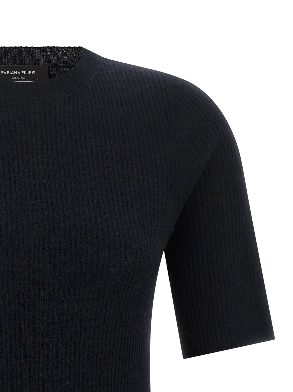 Fabiana Filippi Blue Virgin Wool T-Shirt