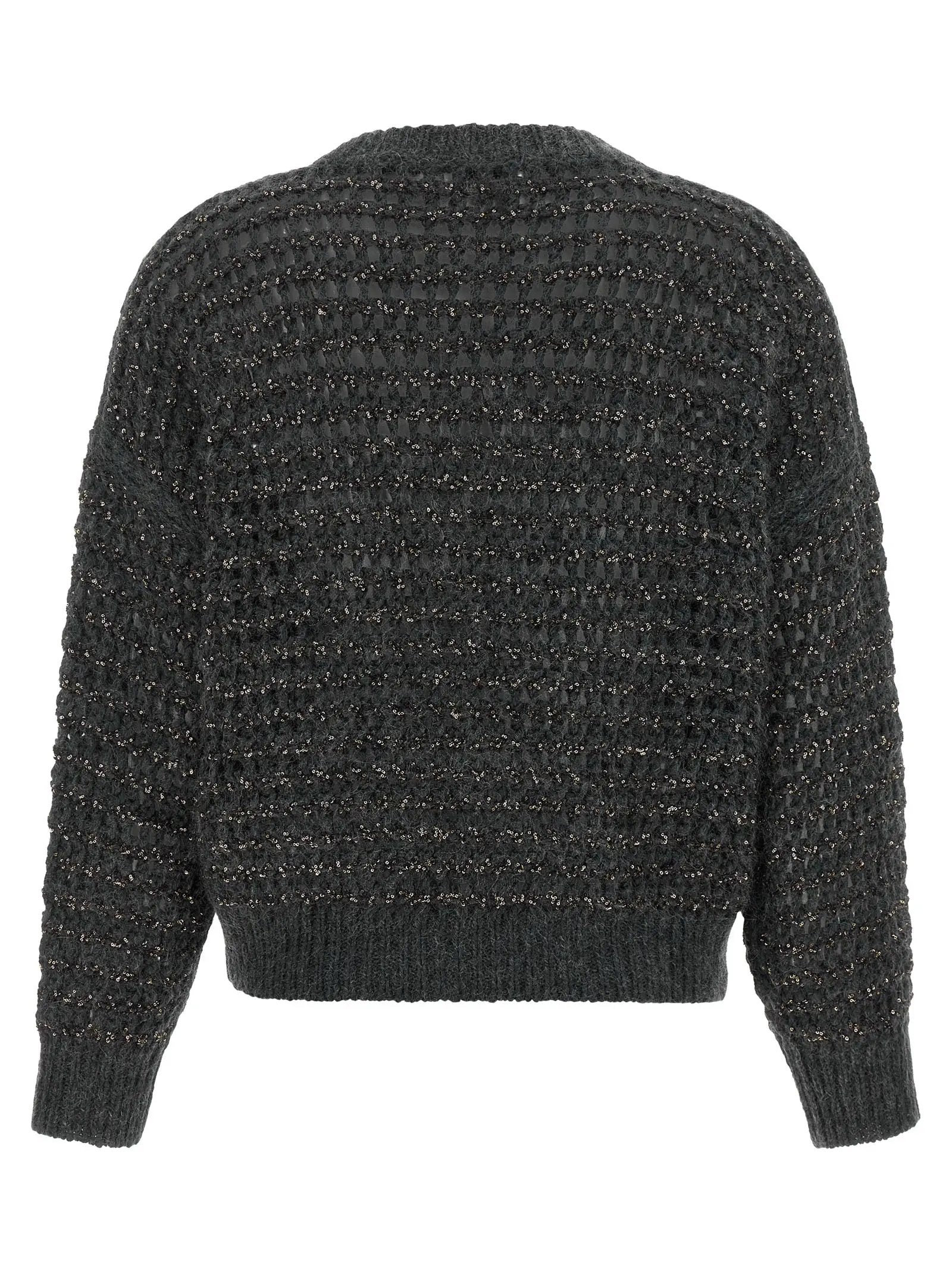 Brunello Cucinelli Gray Elastane Cardigan