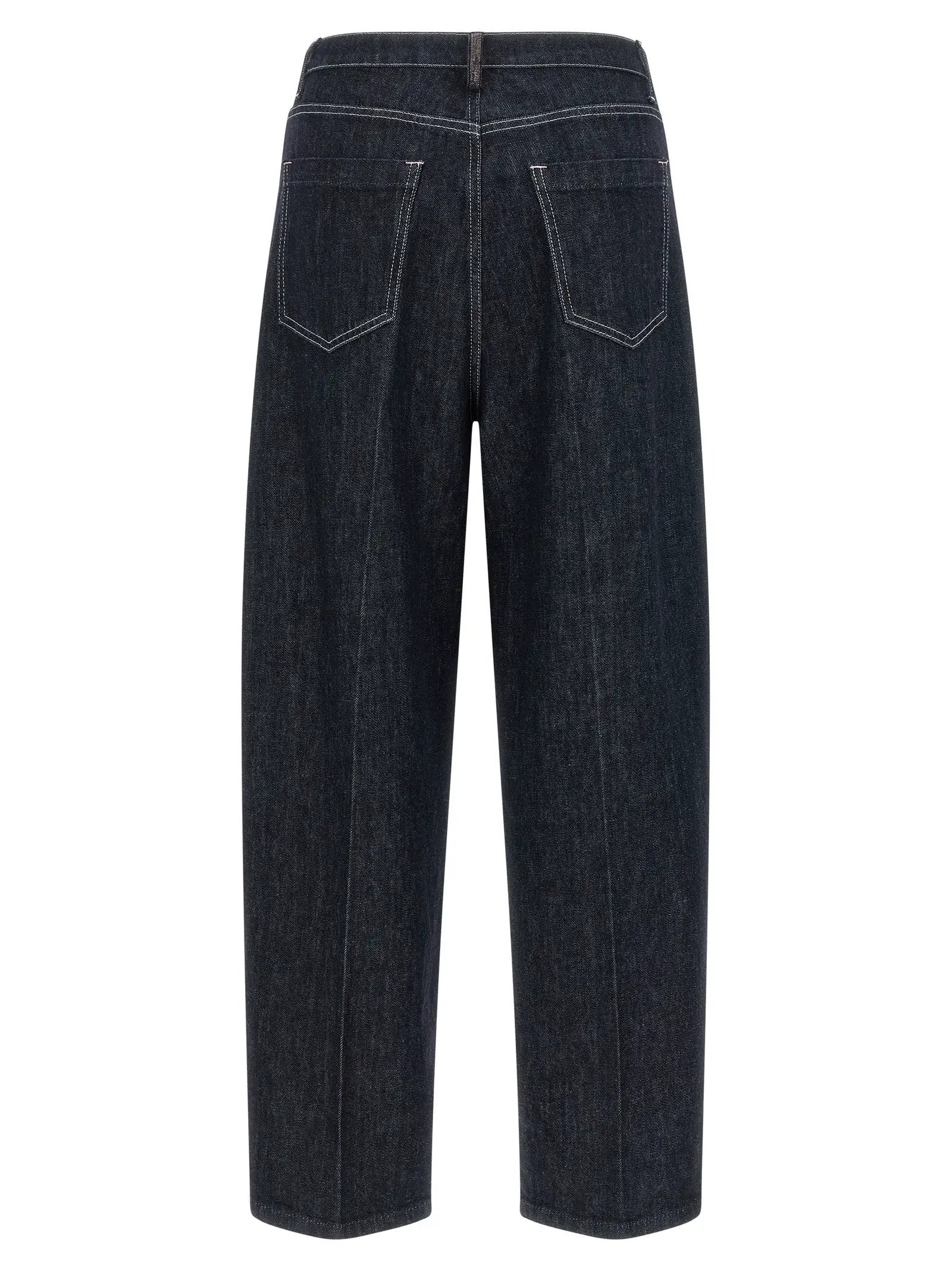 Fabiana Filippi Jeans en denim de coton bleu