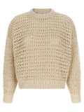 Brunello Cucinelli Beige Elastane Cardigan