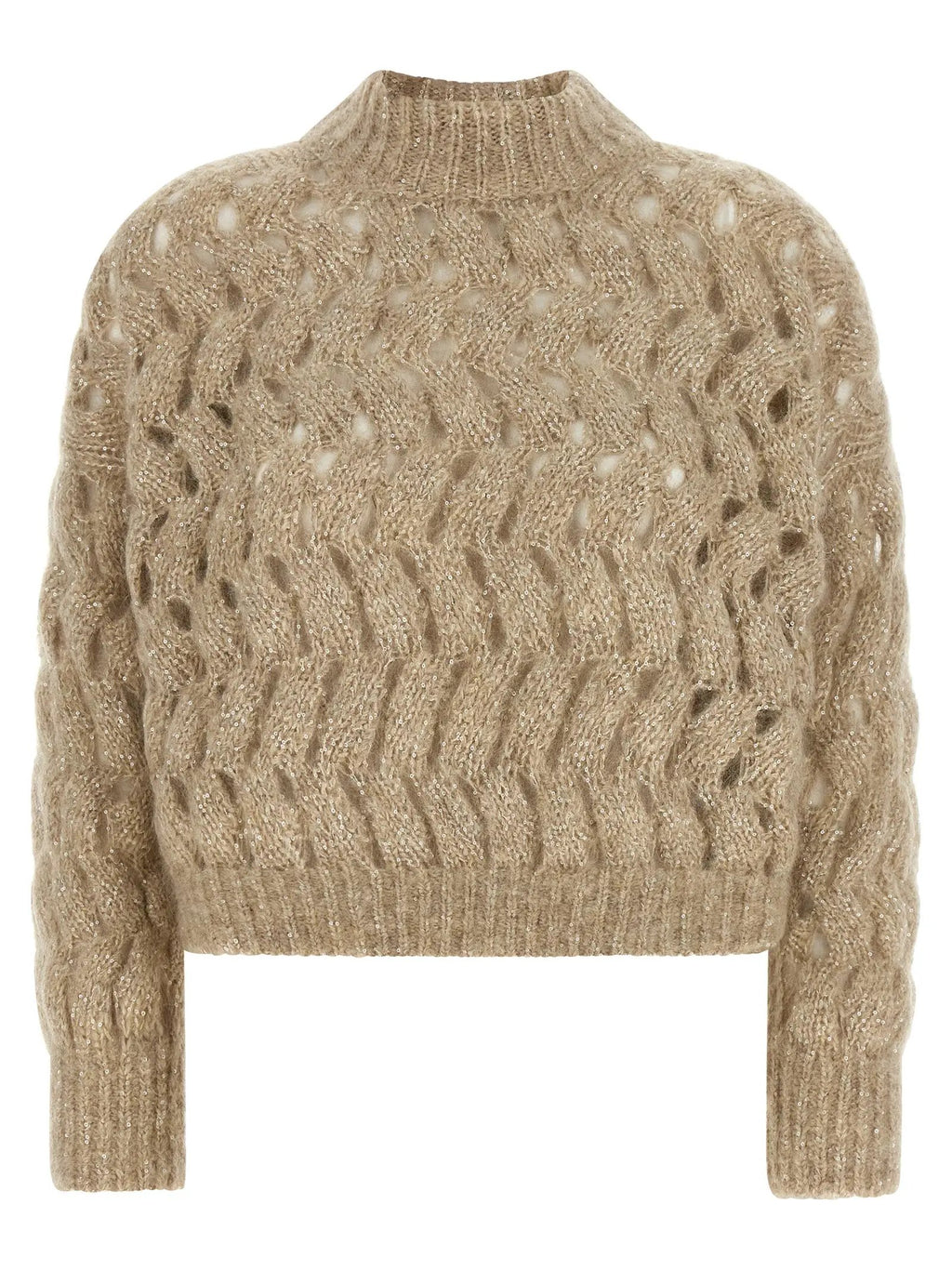 Brunello Cucinelli Beige Wool Cardigan