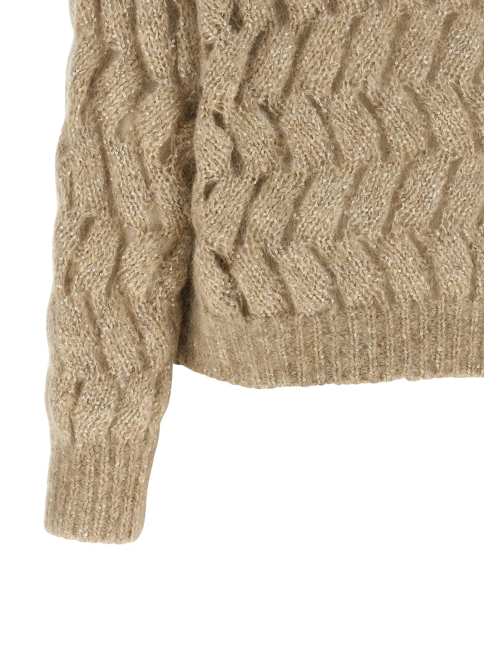 Brunello Cucinelli Beige Wool Cardigan