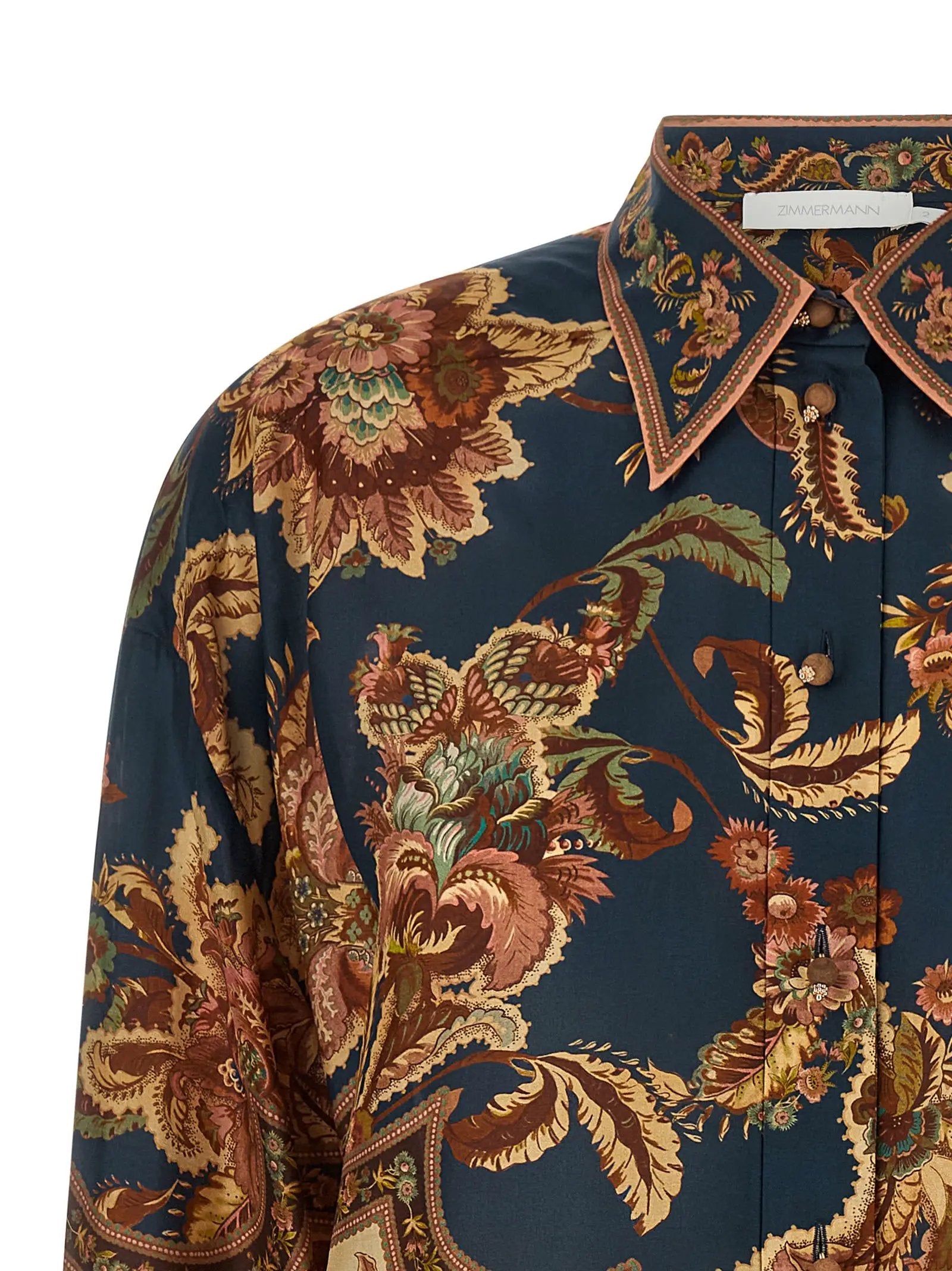 Zimmermann Multicolor Silk Blouse