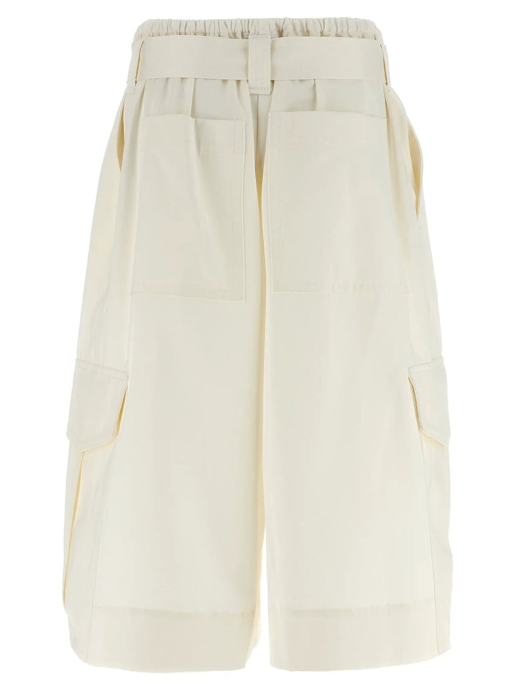 Zimmermann White Cotton Bermuda Shorts
