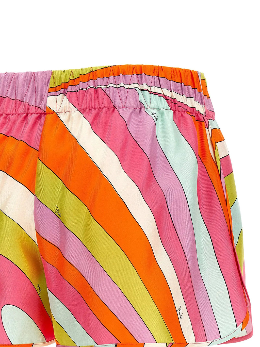 Emilio Pucci Multicolor Silk Bermuda Shorts