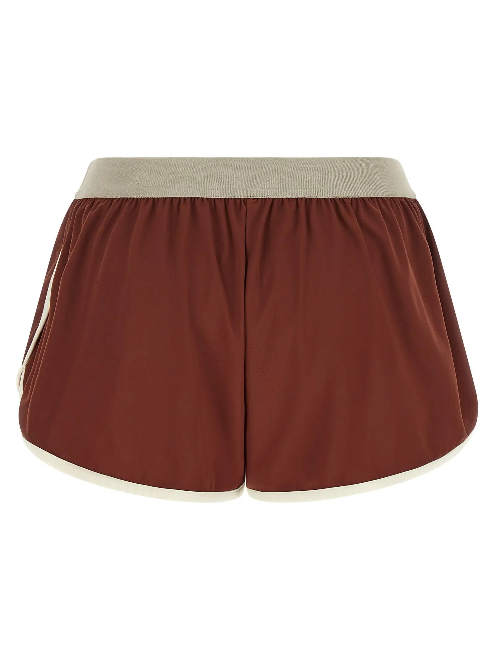 Brunello Cucinelli Bordeaux Polyamide Bermuda Shorts