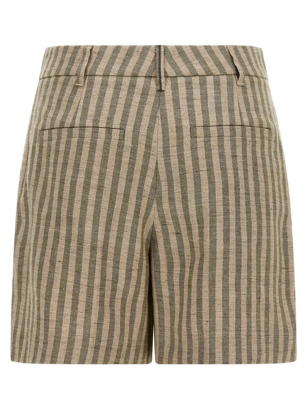Brunello Cucinelli Bicolor Linen Bermuda Shorts