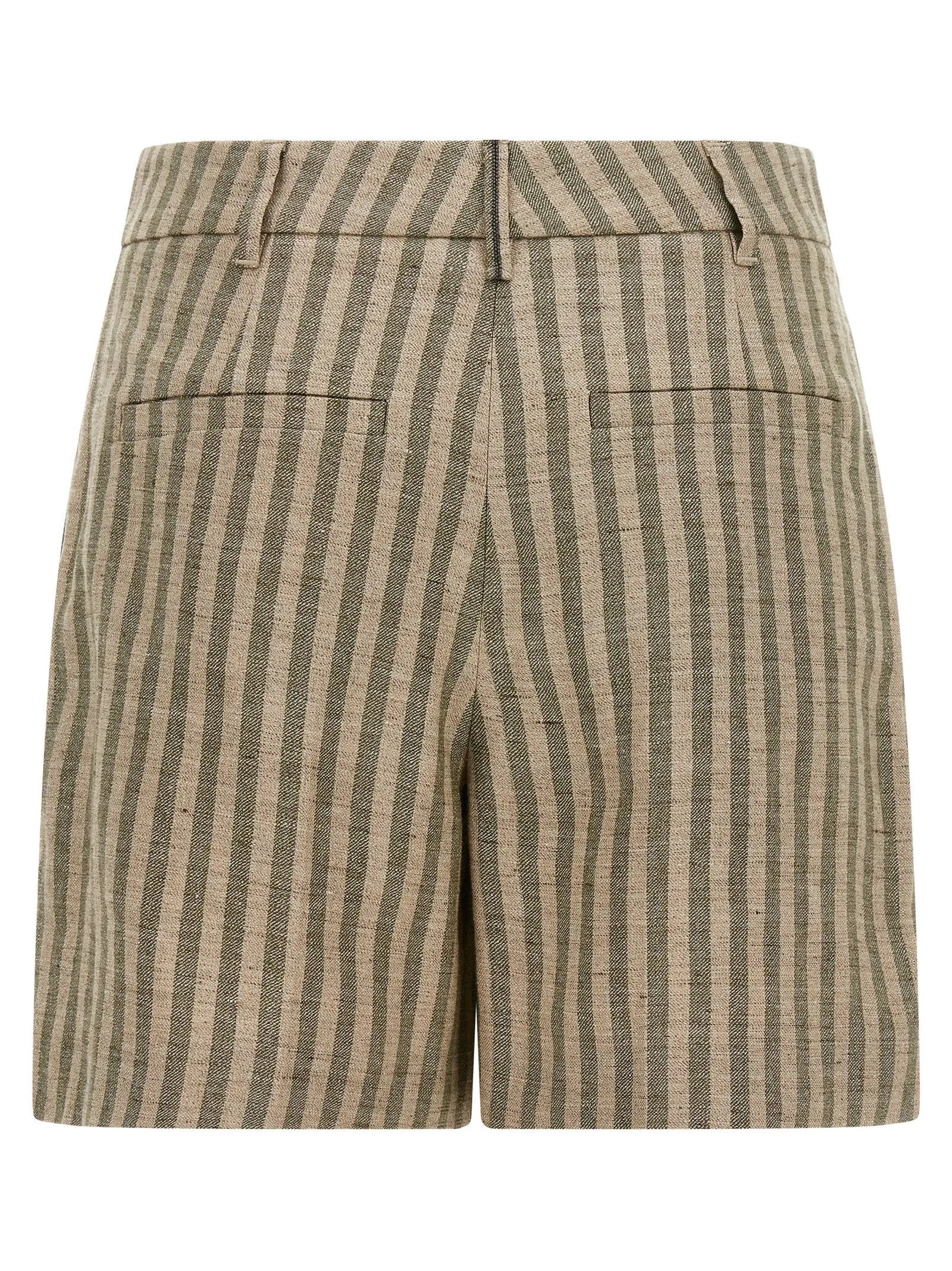 Short Brunello Cucinelli en lin bicolore