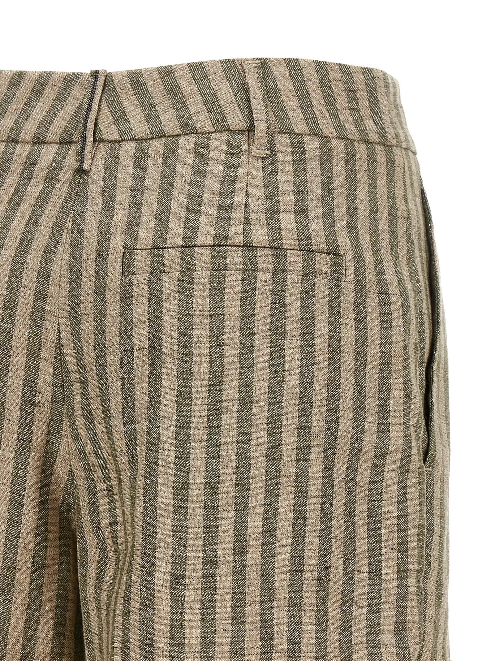 Short Brunello Cucinelli en lin bicolore