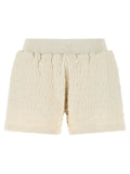 Off-White Beige Cotton Bermuda Shorts
