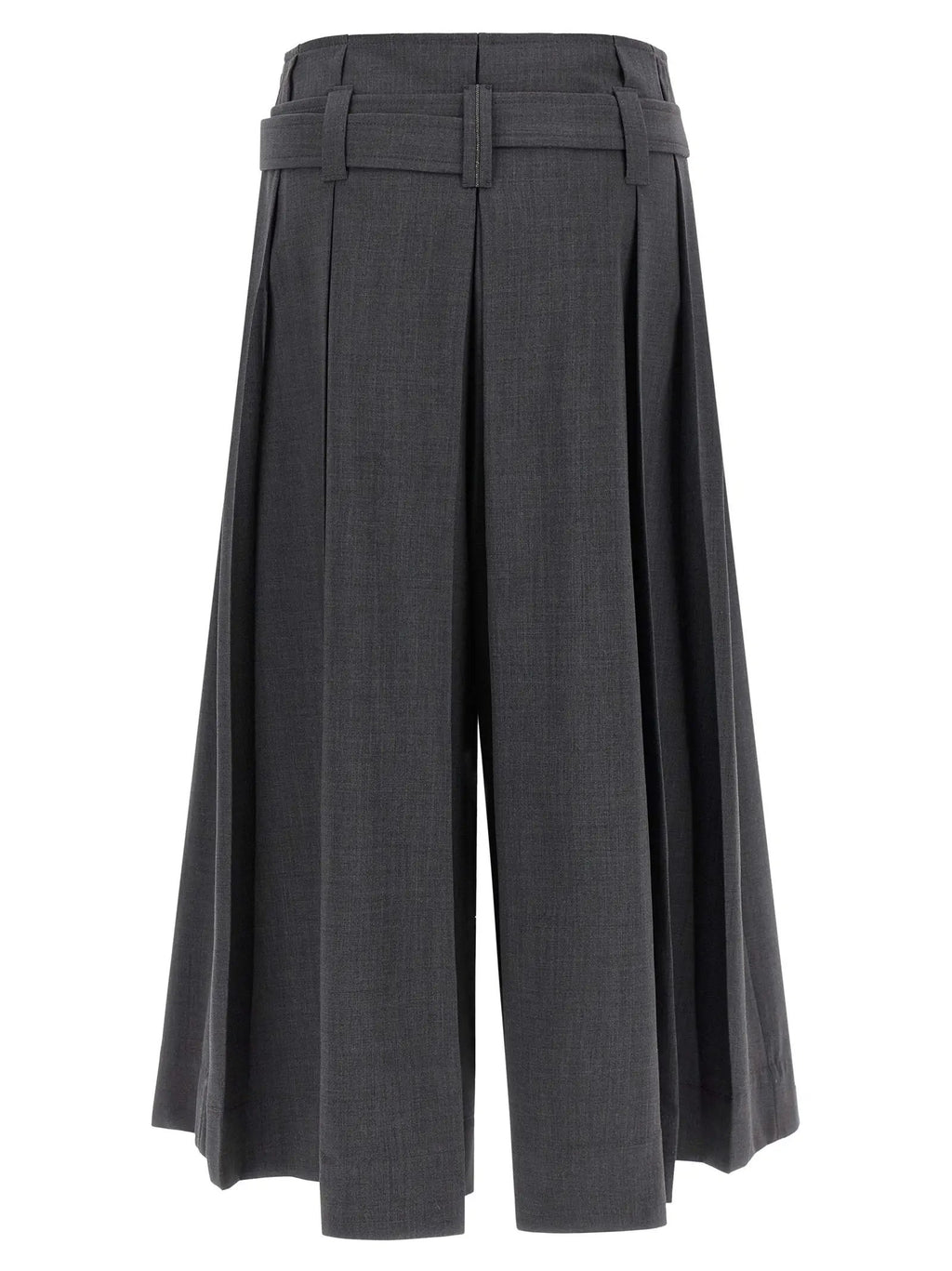 Brunello Cucinelli Gray Virgin Wool Bermuda Shorts
