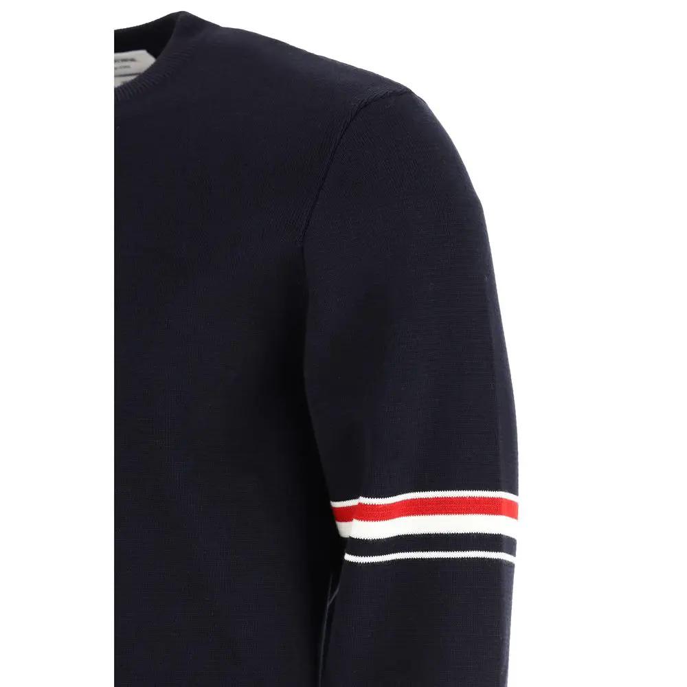 Sweat-shirt bleu en coton Thom Browne