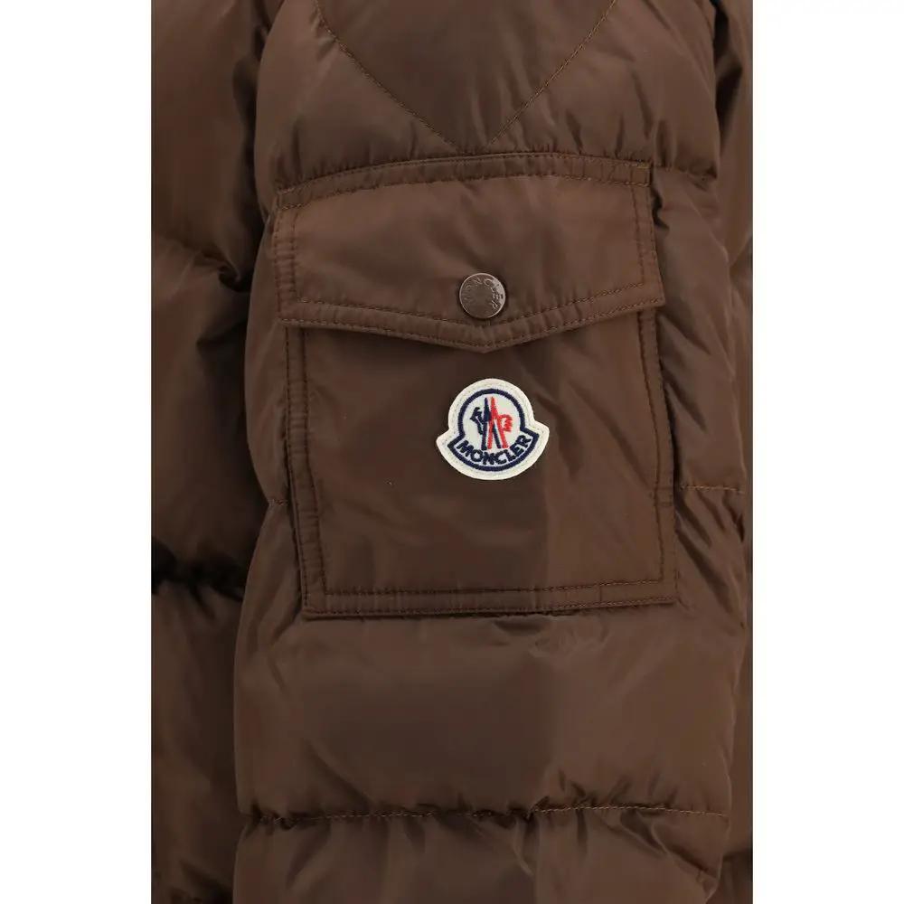 Moncler Brown Polyamide Full-Length Jacket