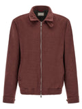 Brunello Cucinelli Bordeaux Virgin Wool Bomber