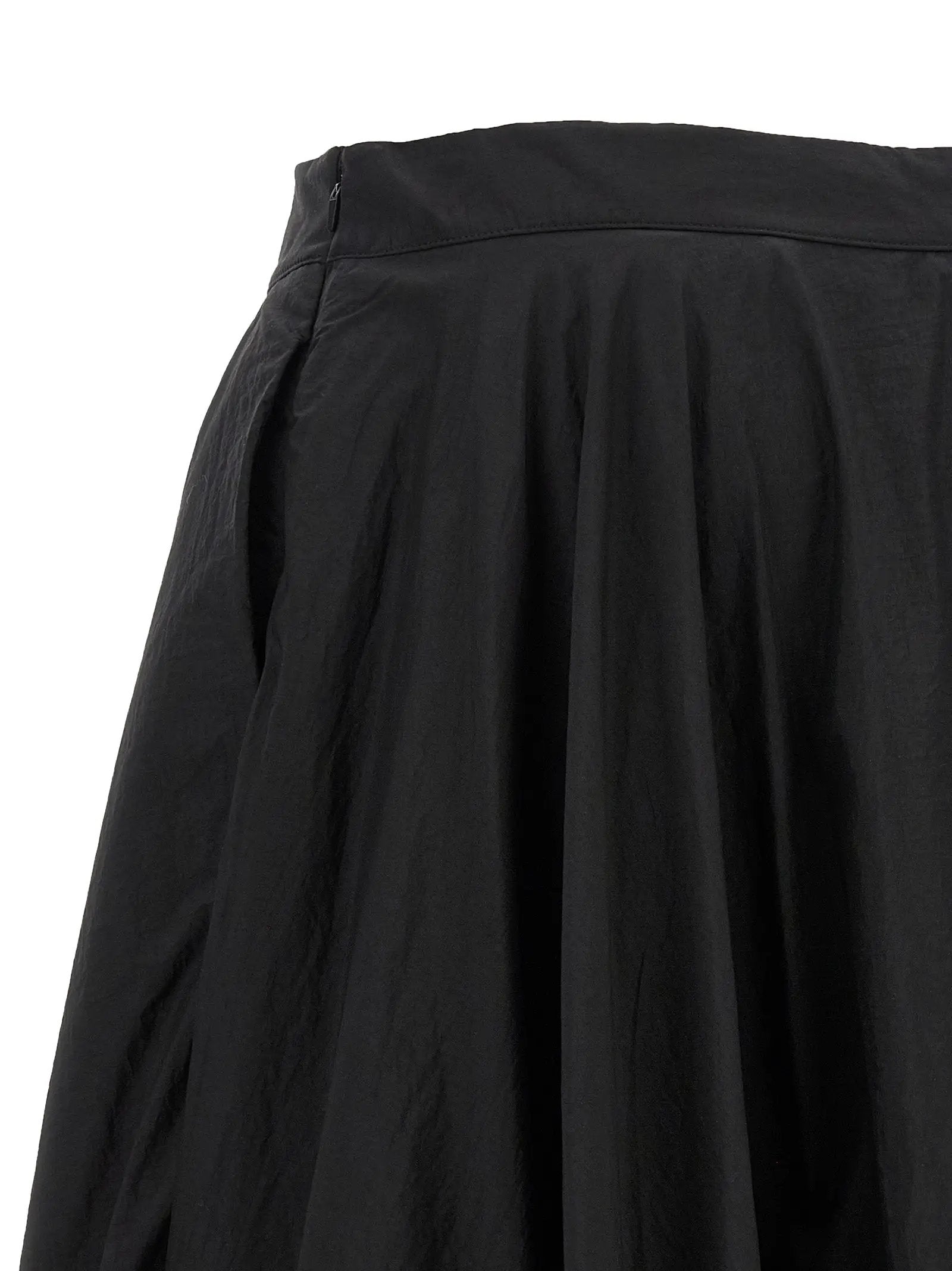 Y-3 Black Polyamide Mini Skirt