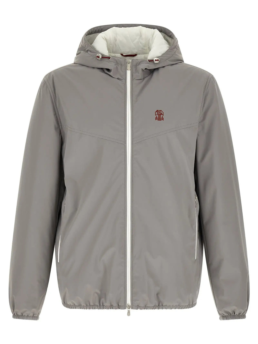 Brunello Cucinelli Gray Polyamide Shell Jacket