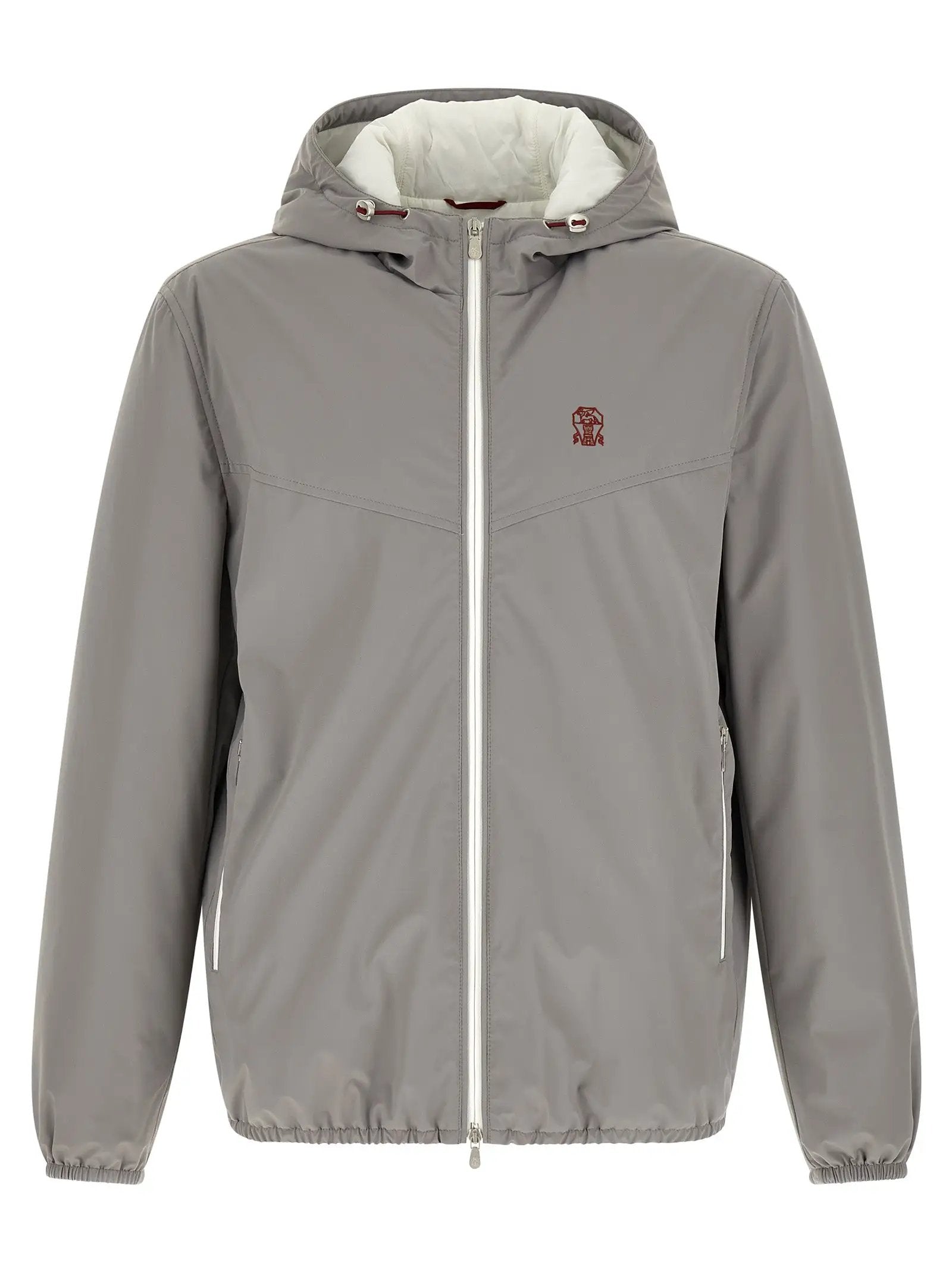 Brunello Cucinelli Gray Polyamide Shell Jacket