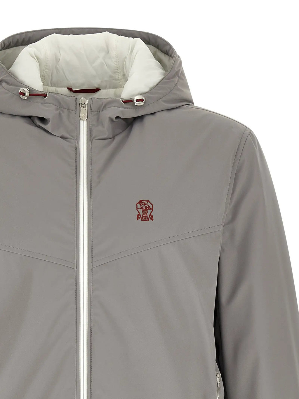 Brunello Cucinelli Gray Polyamide Shell Jacket