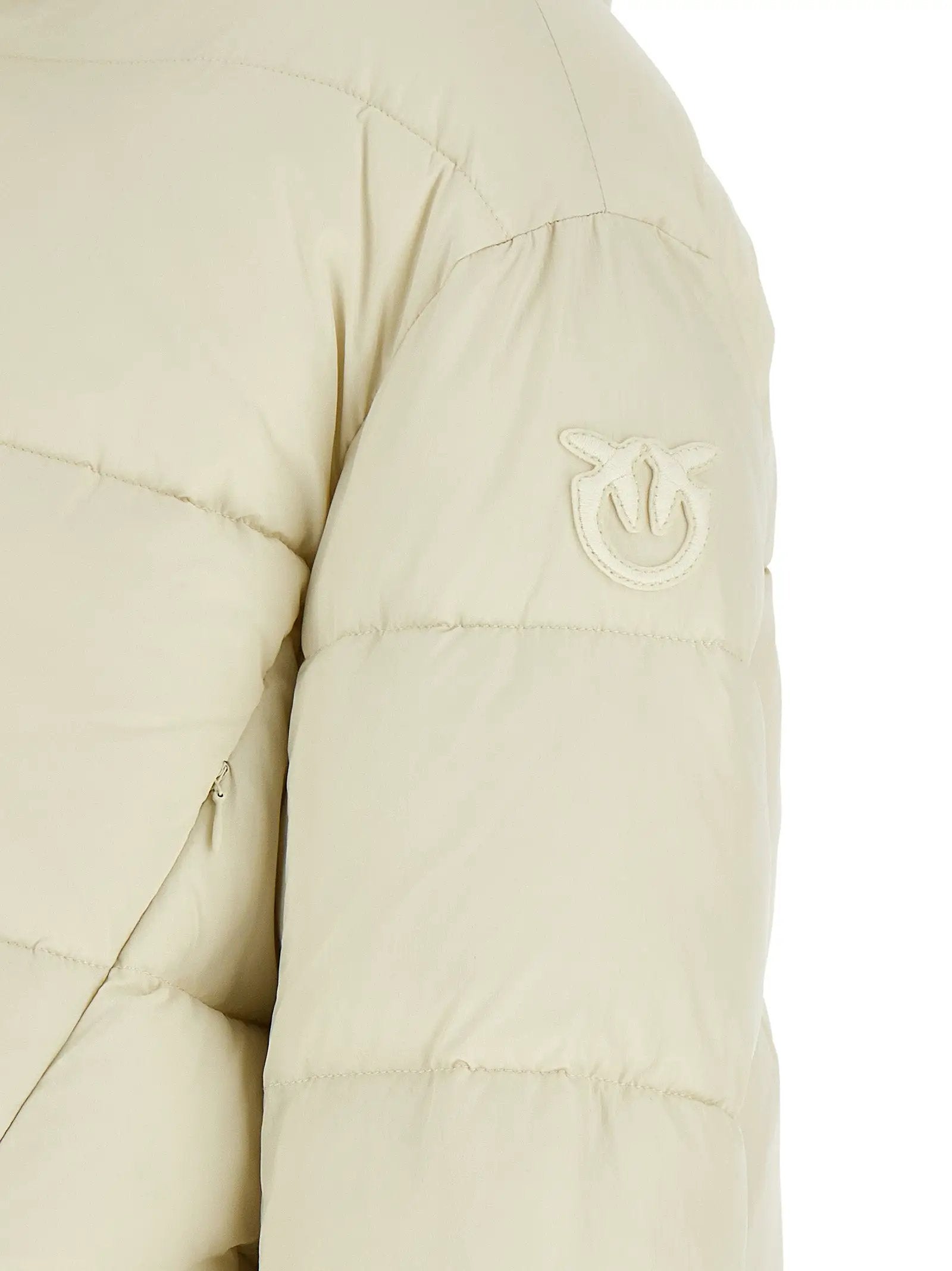 PINKO Beige Polyamide Full-Length Jacket