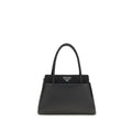 Sac à main Prada Bos Taurus en cuir de veau noir