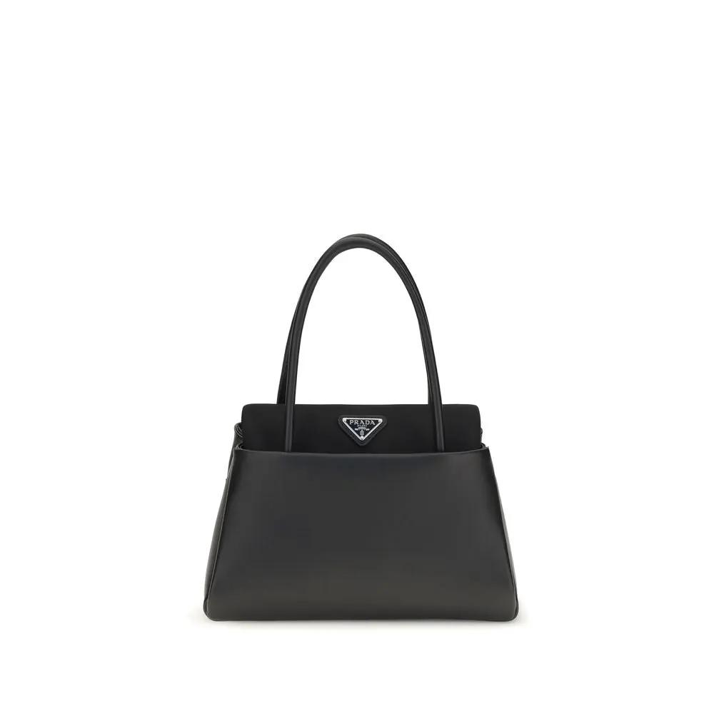 Sac à main Prada Bos Taurus en cuir de veau noir