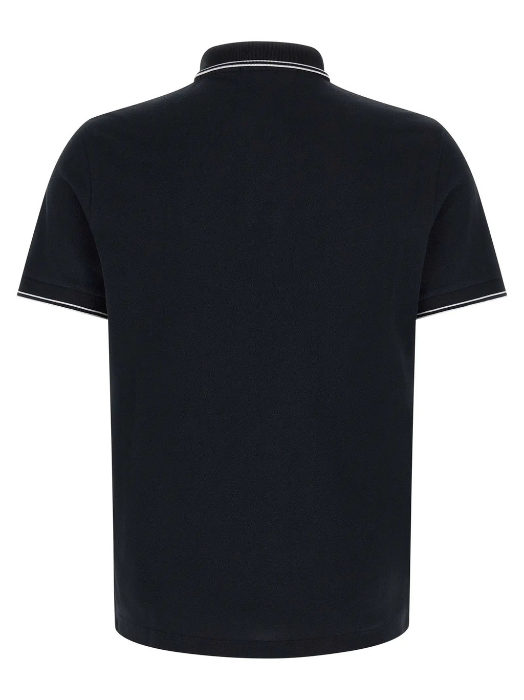 Stone Island Blue Cotton Polo Shirt