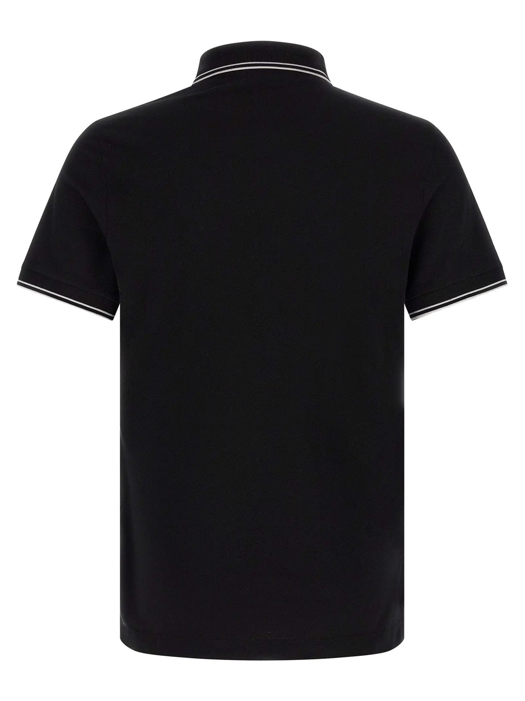 Stone Island Black Cotton Polo Shirt