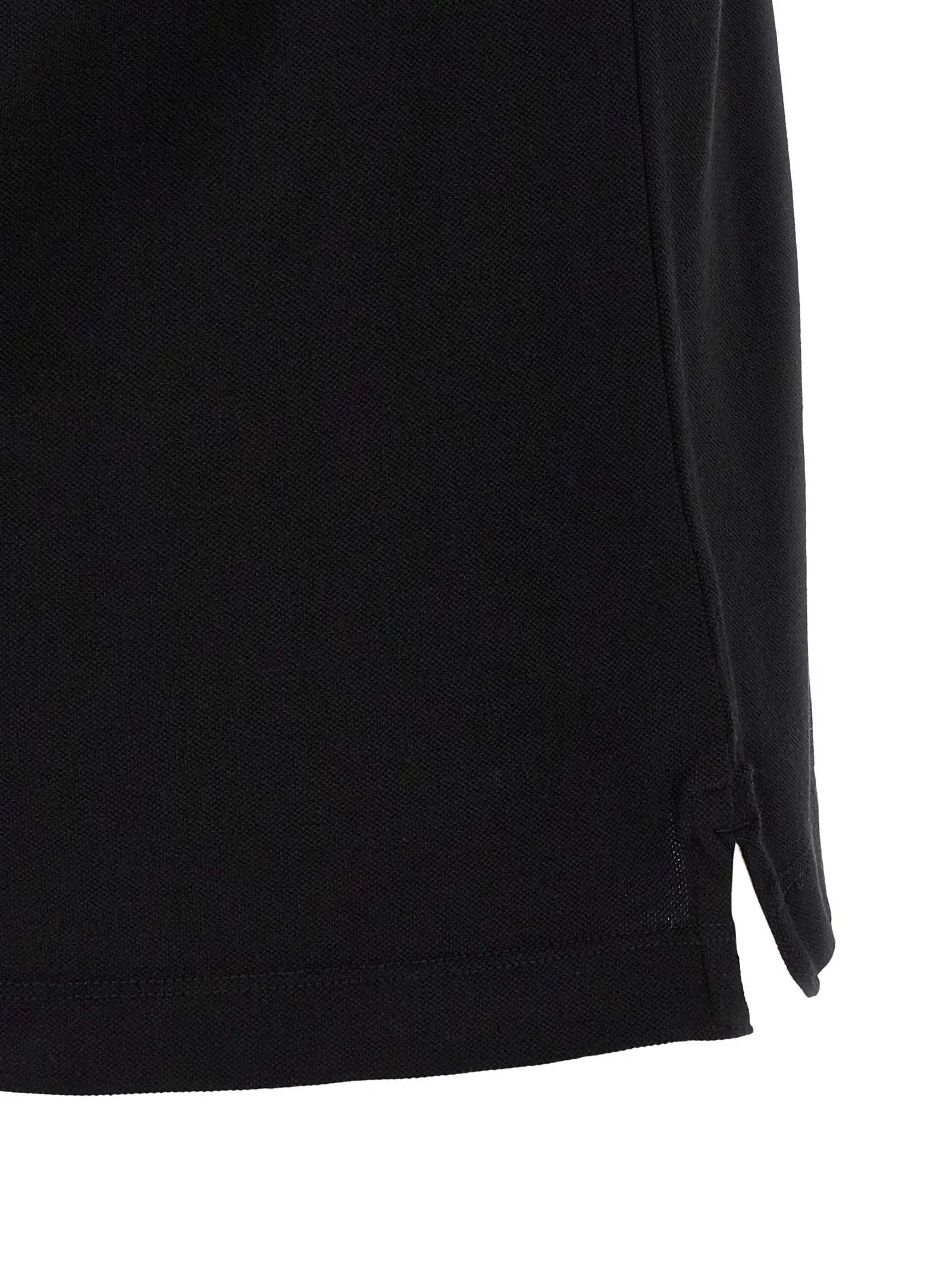 Stone Island Black Cotton Polo Shirt