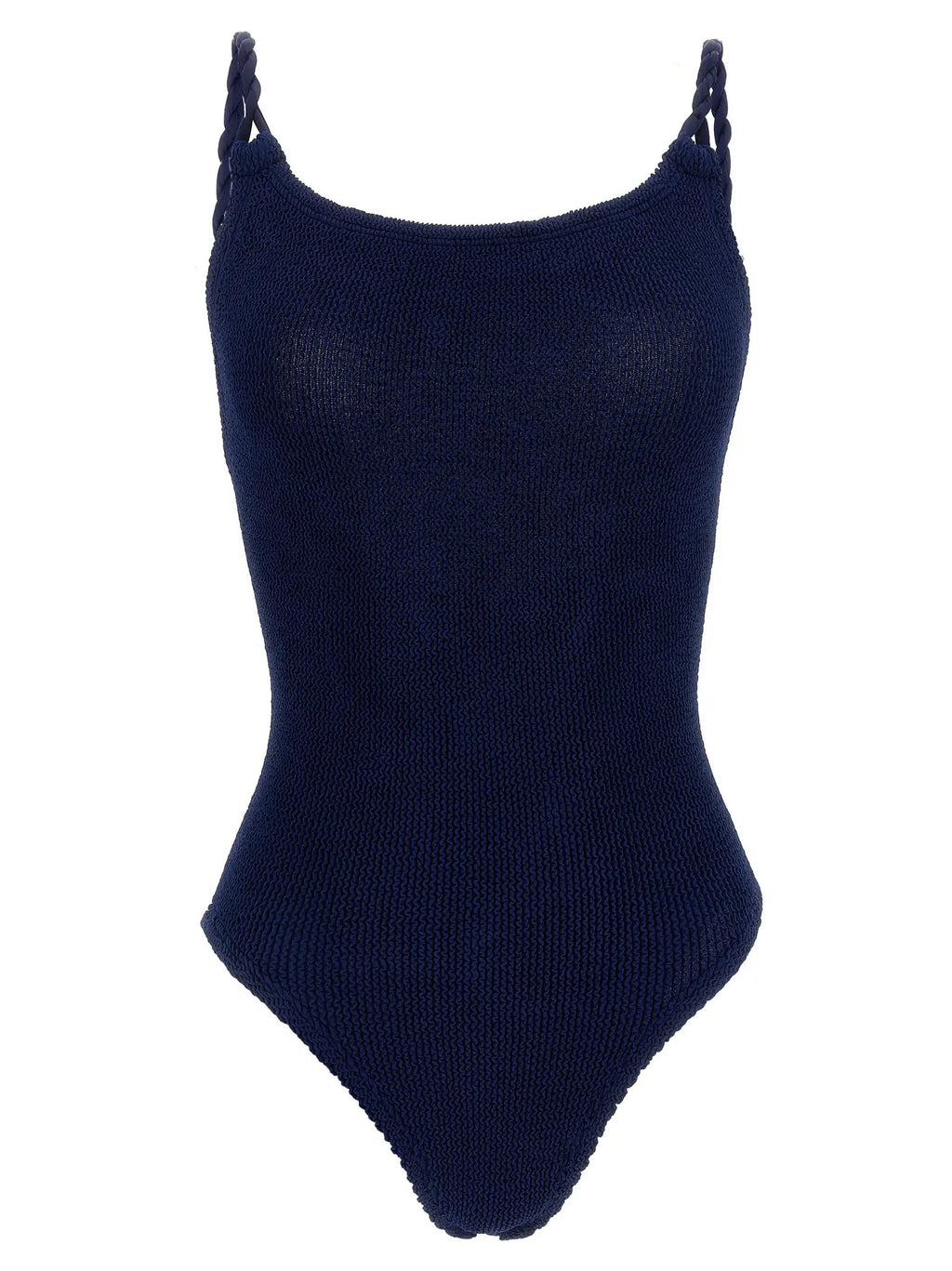 Hunza G Blue Polyamide One-Piece Swimsuit