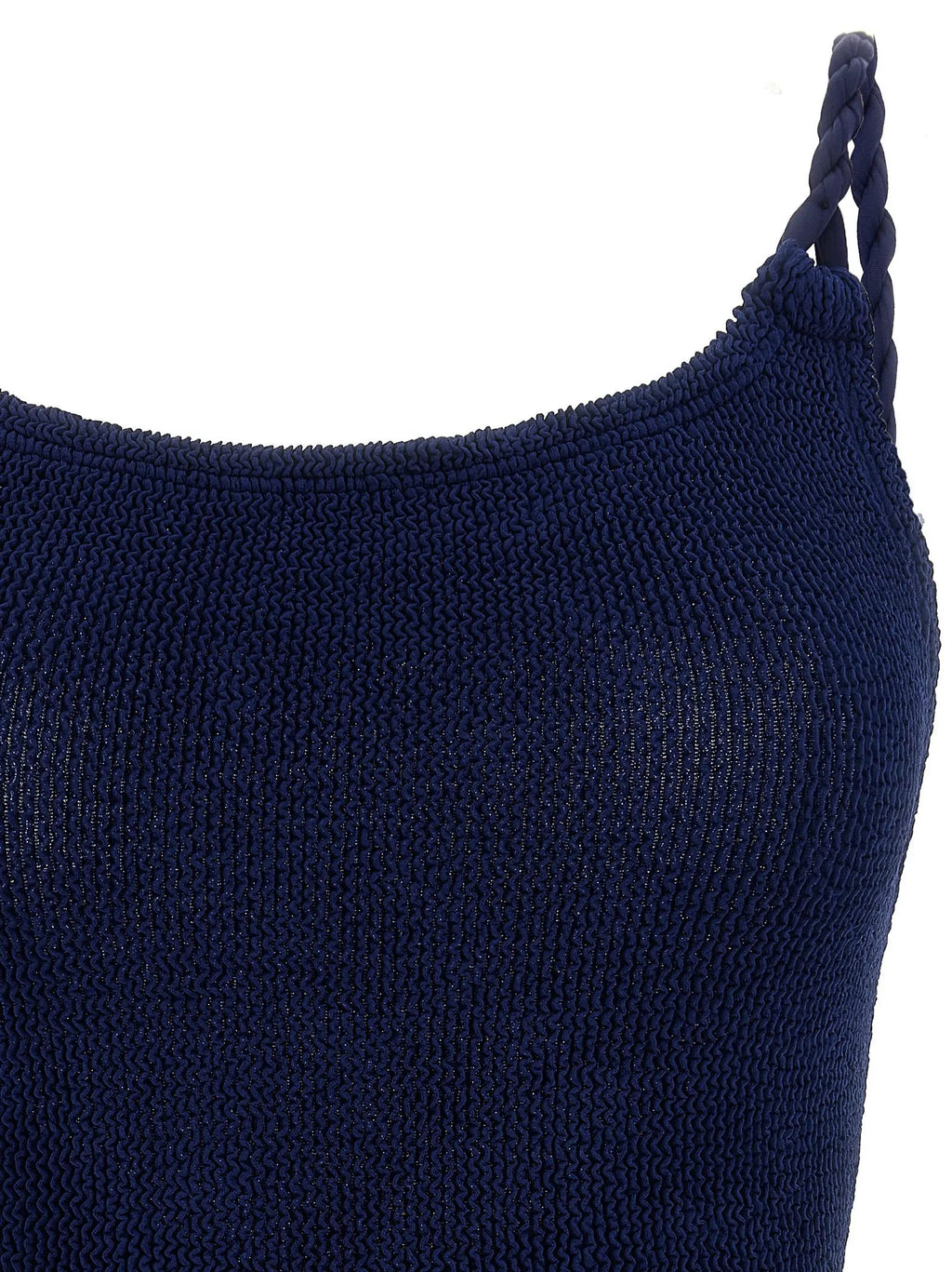 Hunza G Blue Polyamide One-Piece Swimsuit