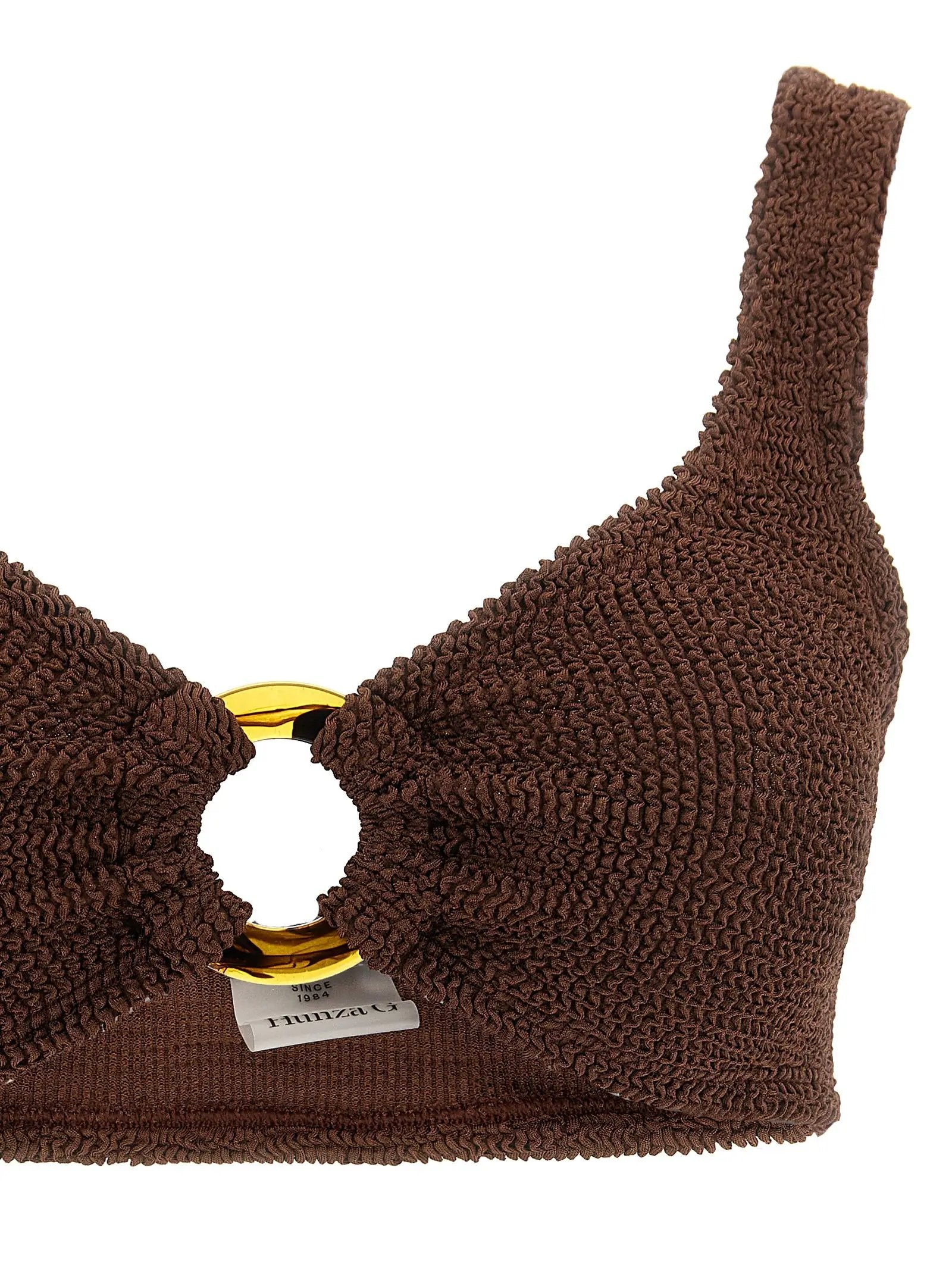Hunza G Brown Polyamide Bikini
