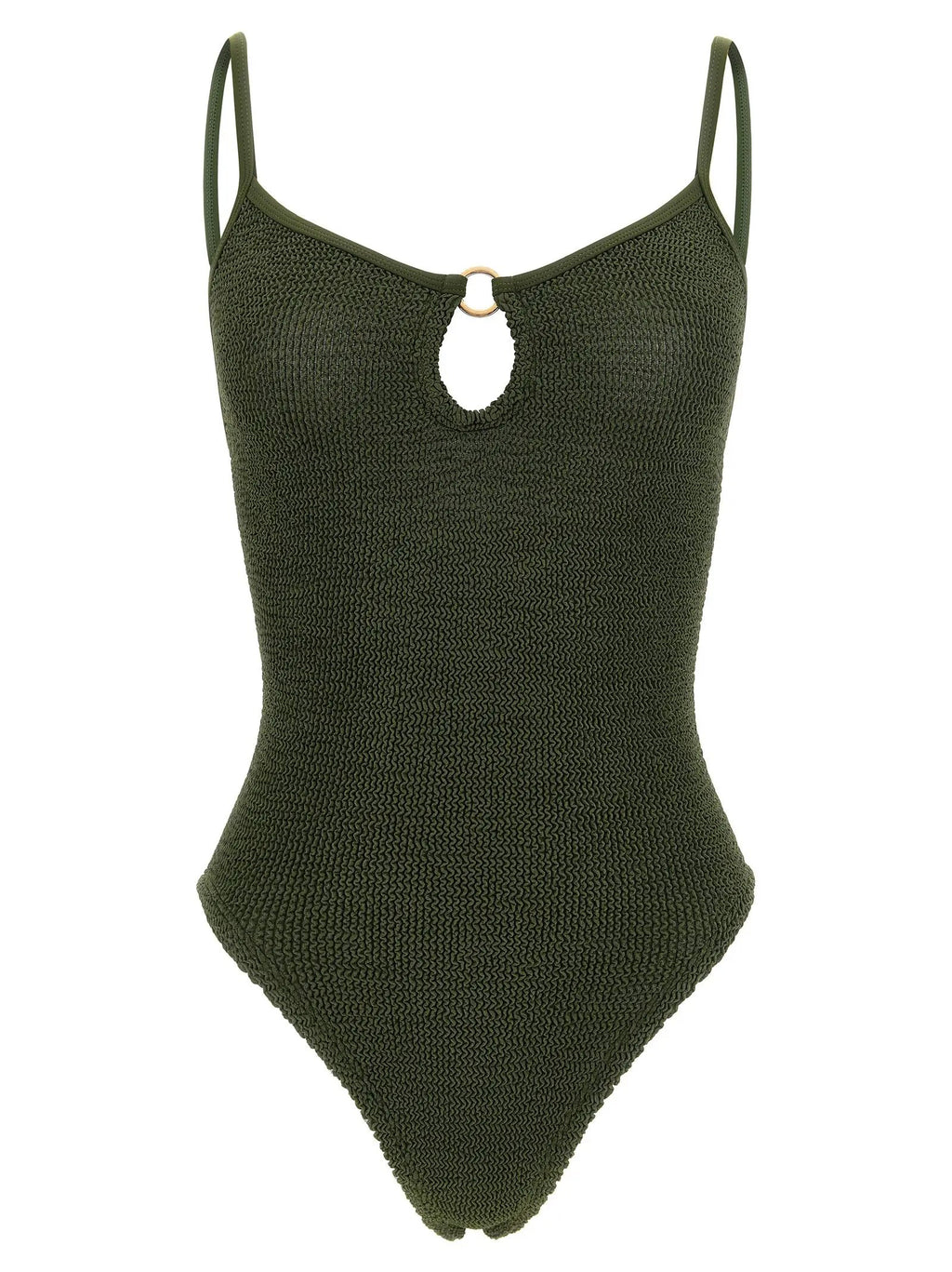 Hunza G Bicolor Polyamide One-Piece Swimsuit
