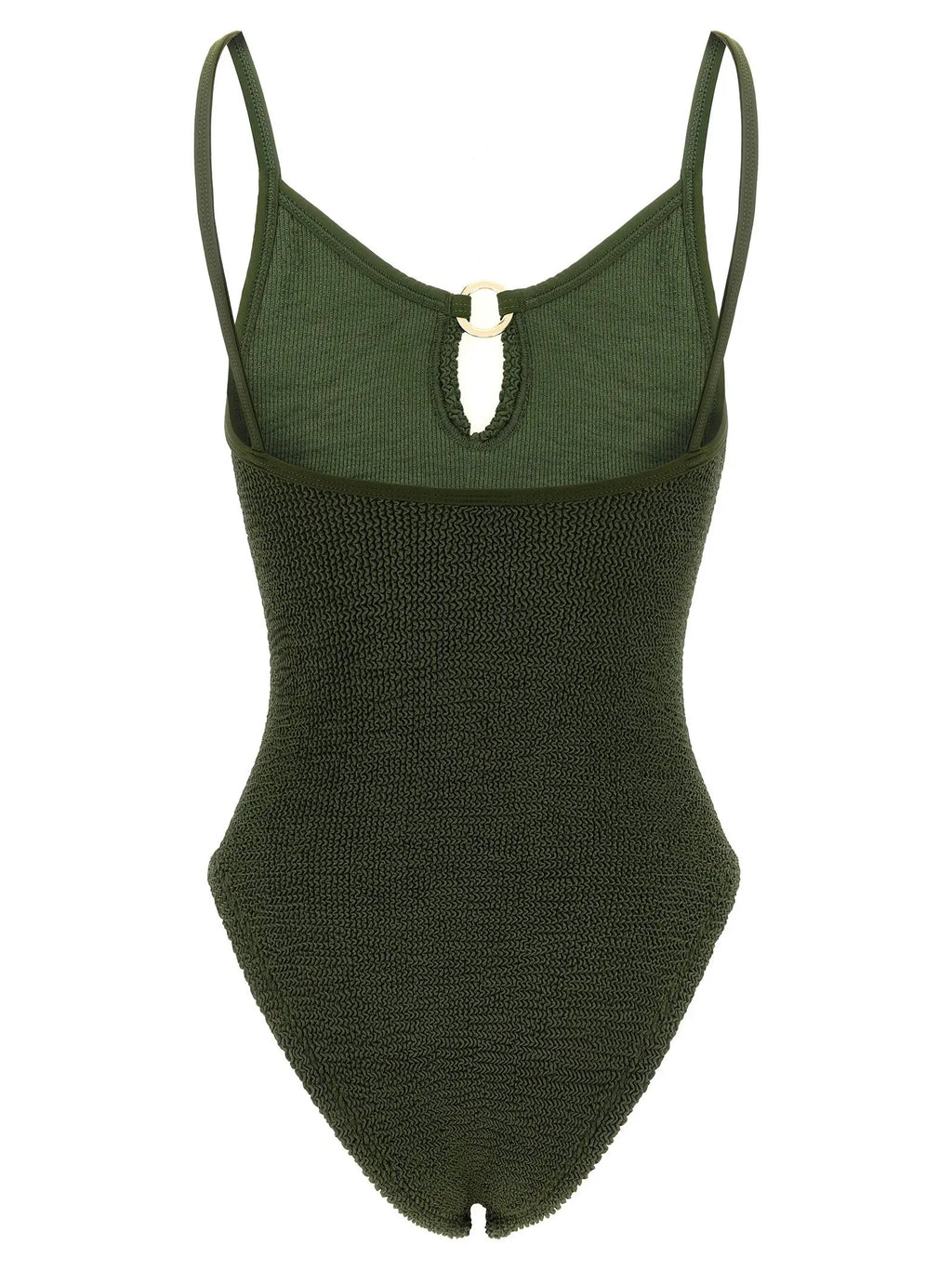 Hunza G Bicolor Polyamide One-Piece Swimsuit