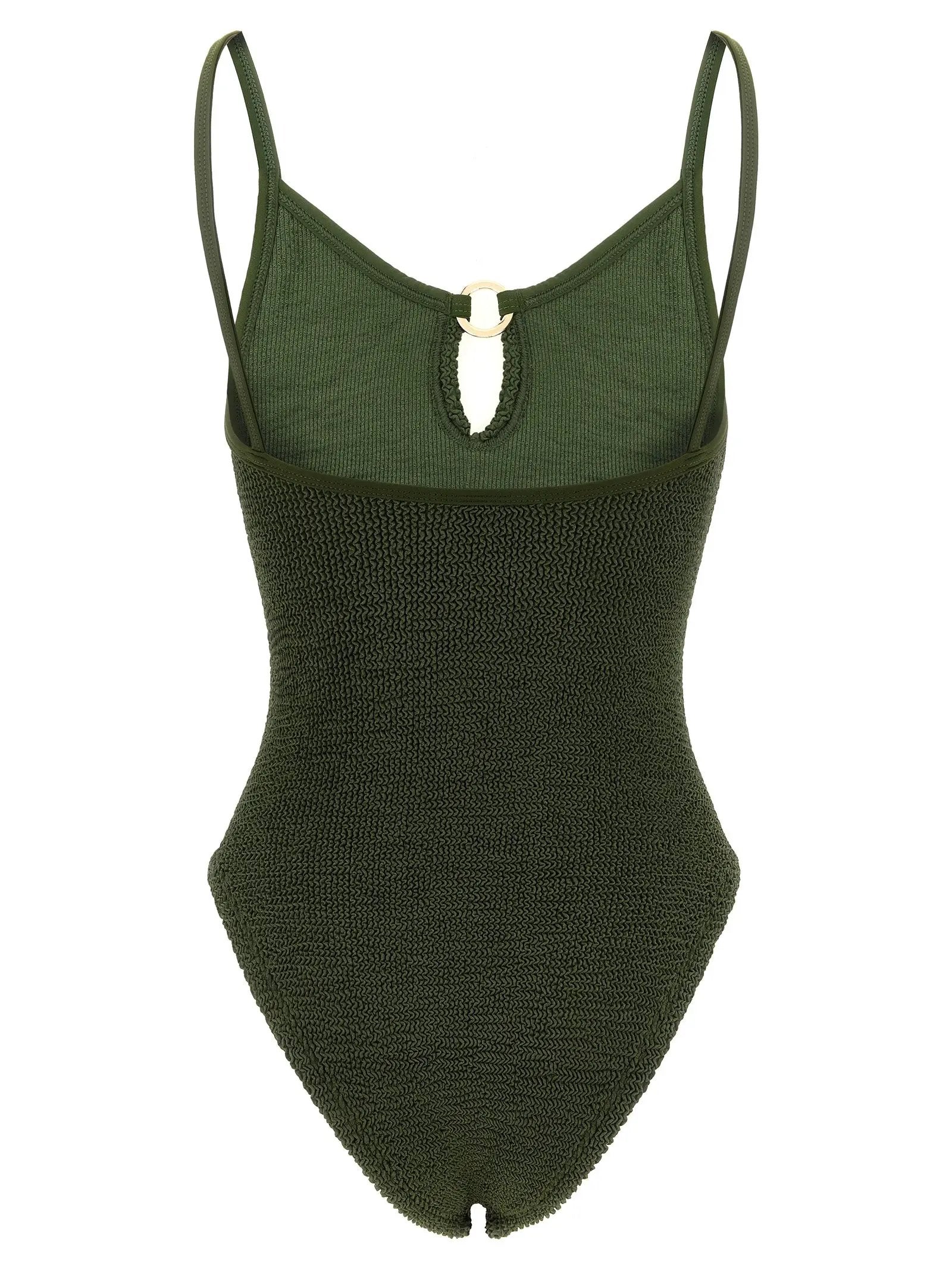 Hunza G Bicolor Polyamide One-Piece Swimsuit
