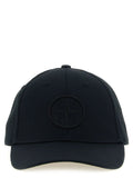 Stone Island Black Cotton Cap (Baseball Hat)