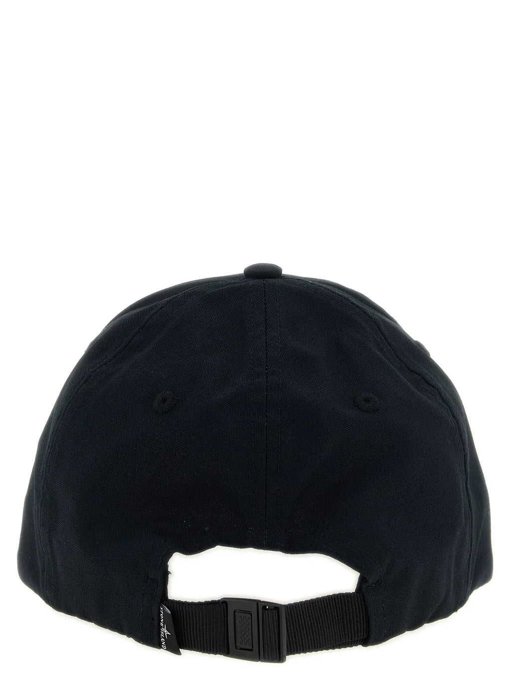 Stone Island Black Cotton Cap (Baseball Hat)