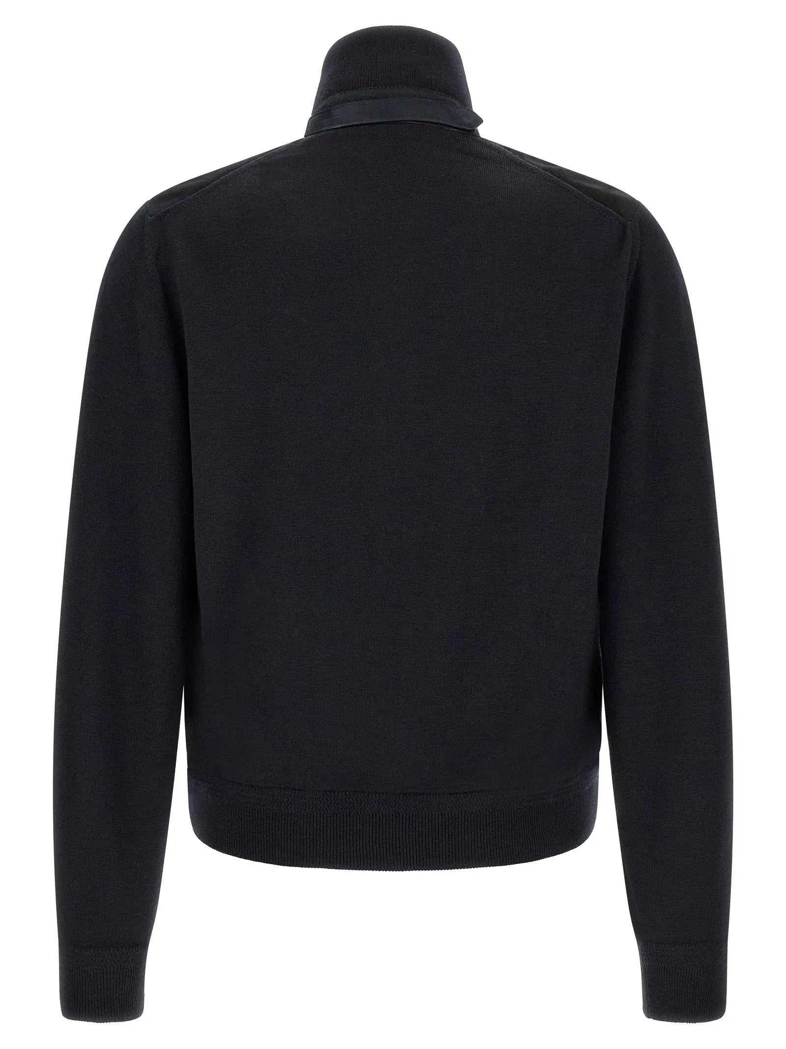 Cardigan en laine bleue Tom Ford