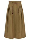 Jupe midi Max Mara bicolore en coton